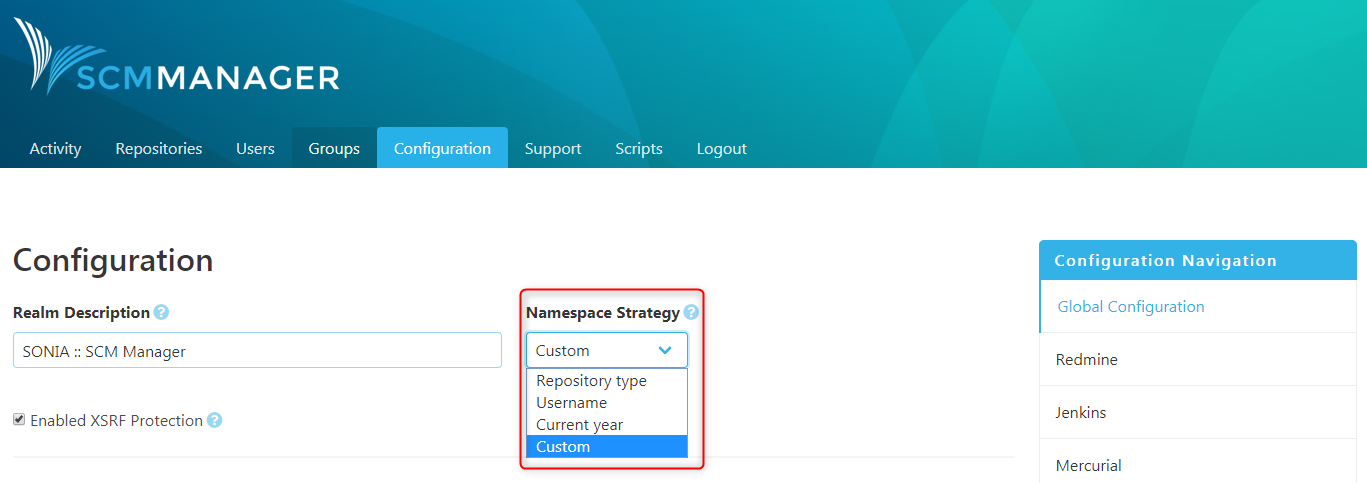 Namespace strategy options
